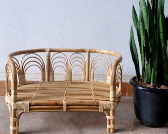 Rattan Wicker Natürliches Haustier Bett Geschenk für Haustiere