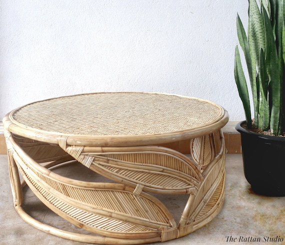 Buy Handcrafted Wicker Rattan Coffee Table Handwooven Wicker Cane 