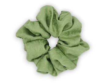 Upcycling XL Scrunchie Grün | Haargummi | Zopfgummi | Geschenk für Sie | Geburtstag