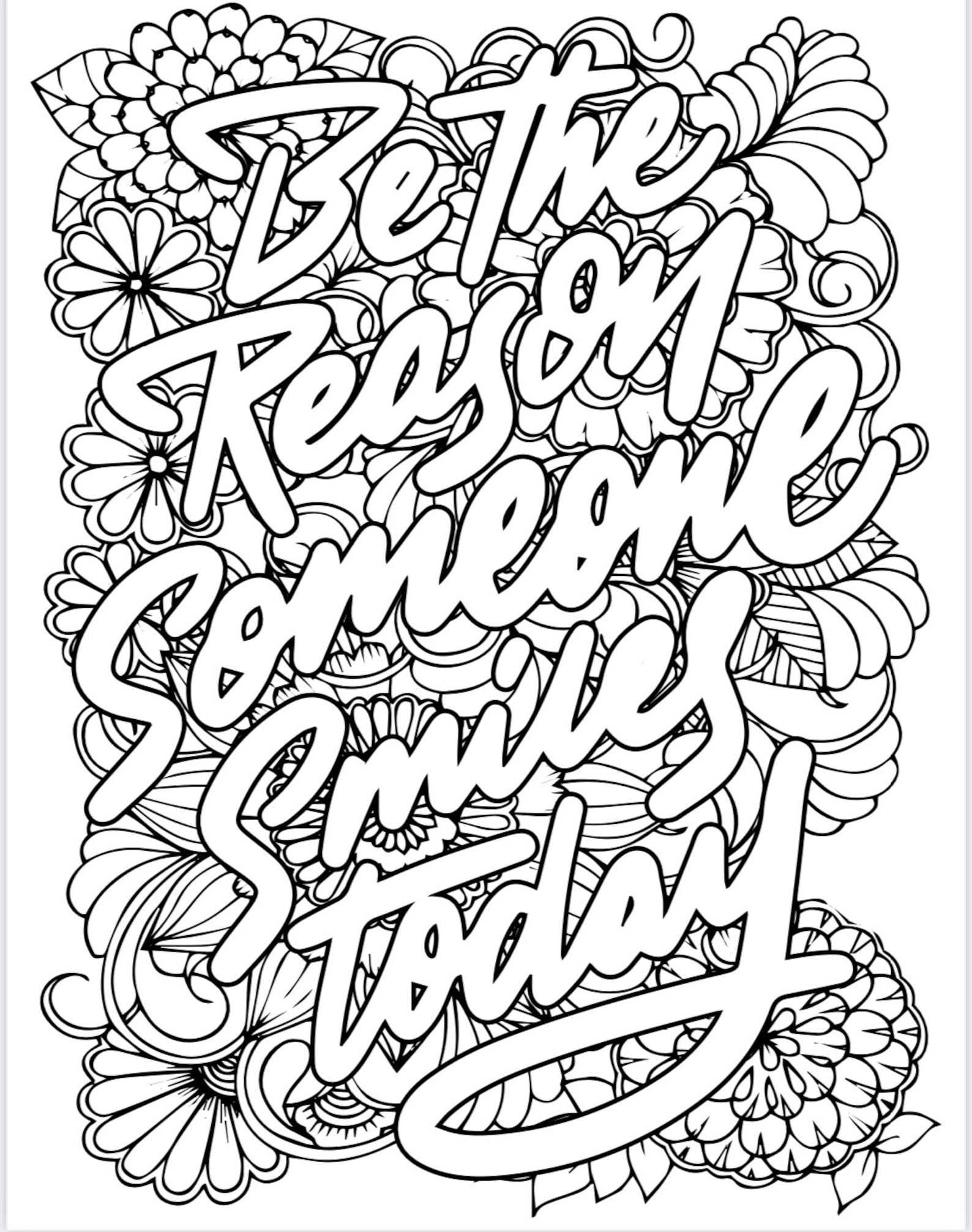 Inspirational Coloring Pages! - Etsy