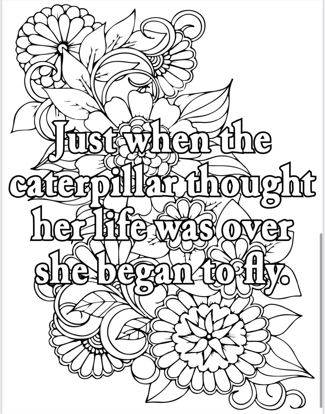Inspirational Coloring Pages! - Etsy