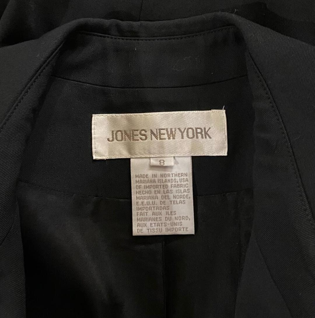 Blazer Femme Jones New York Taille 8 Bleu Marine – Laine – Très Bon état Occasion