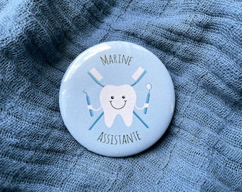 Badge Dentiste personnalisé - Badge Métier Dentaire - Badge soignant personnalisé