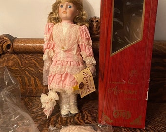 Vintage Musical Porcelain Doll “april” CHSN Limited Production