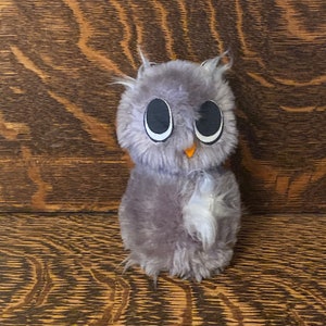 Vintage Kamar Japan Plush Owl 1969 Stuffed Toy Bird