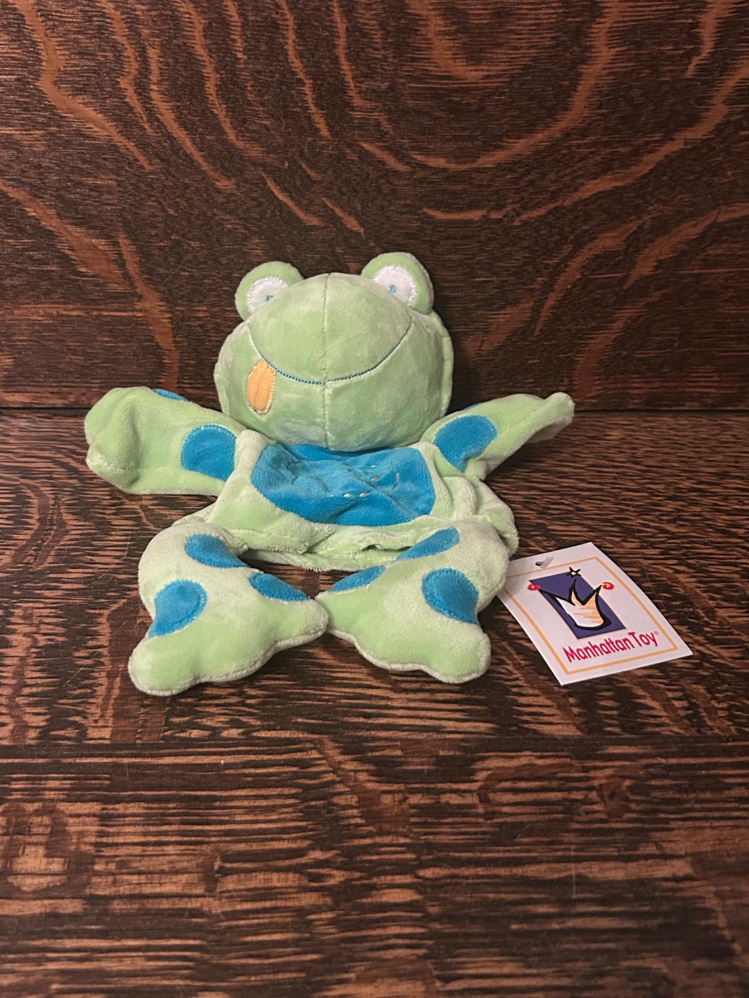 Cuddle Frog 2005 Manhattan Toys Cuddle Pups Frog Plush Hand Puppet Baby Toy - Etsy