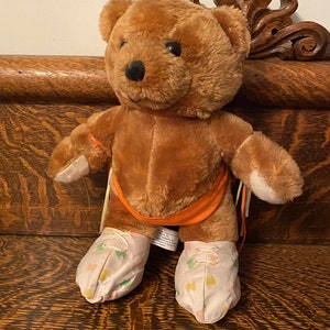 1990 WWF Ultimate Warrior Bear Rare Wrestling Plush Teddy Bear TitanSports