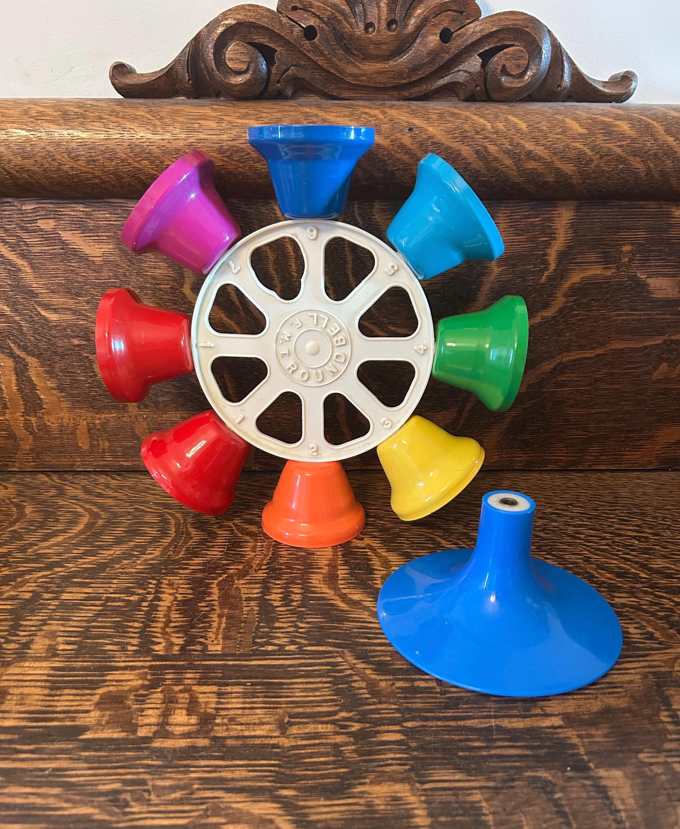 ミュージカルベル Vintage FMT Round Bell Musical Xylophone Toy Rainbow Bells With
