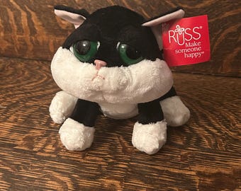 Rare Russ Berrie Li'l Peepers Loki the Cat Plush - Etsy