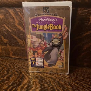 Sealed 1997 Disney The Jungle Book VHS Walt Disney Classic Fully Restored 30th Anniversary Edition