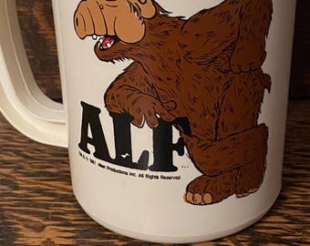 Mug Alf - Alien Production 1988 - Tasse Collection Vintage - Occasion En Bon état