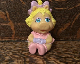1984 Hasbro Muppets Babies Little Miss Piggy PVC Toy