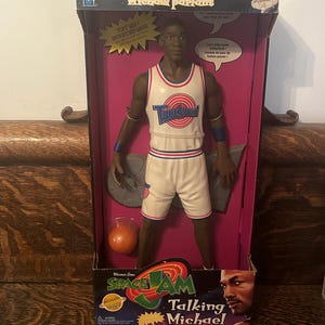 Vintage Space Jam Talking Michael Jordan Doll Playmates Warner