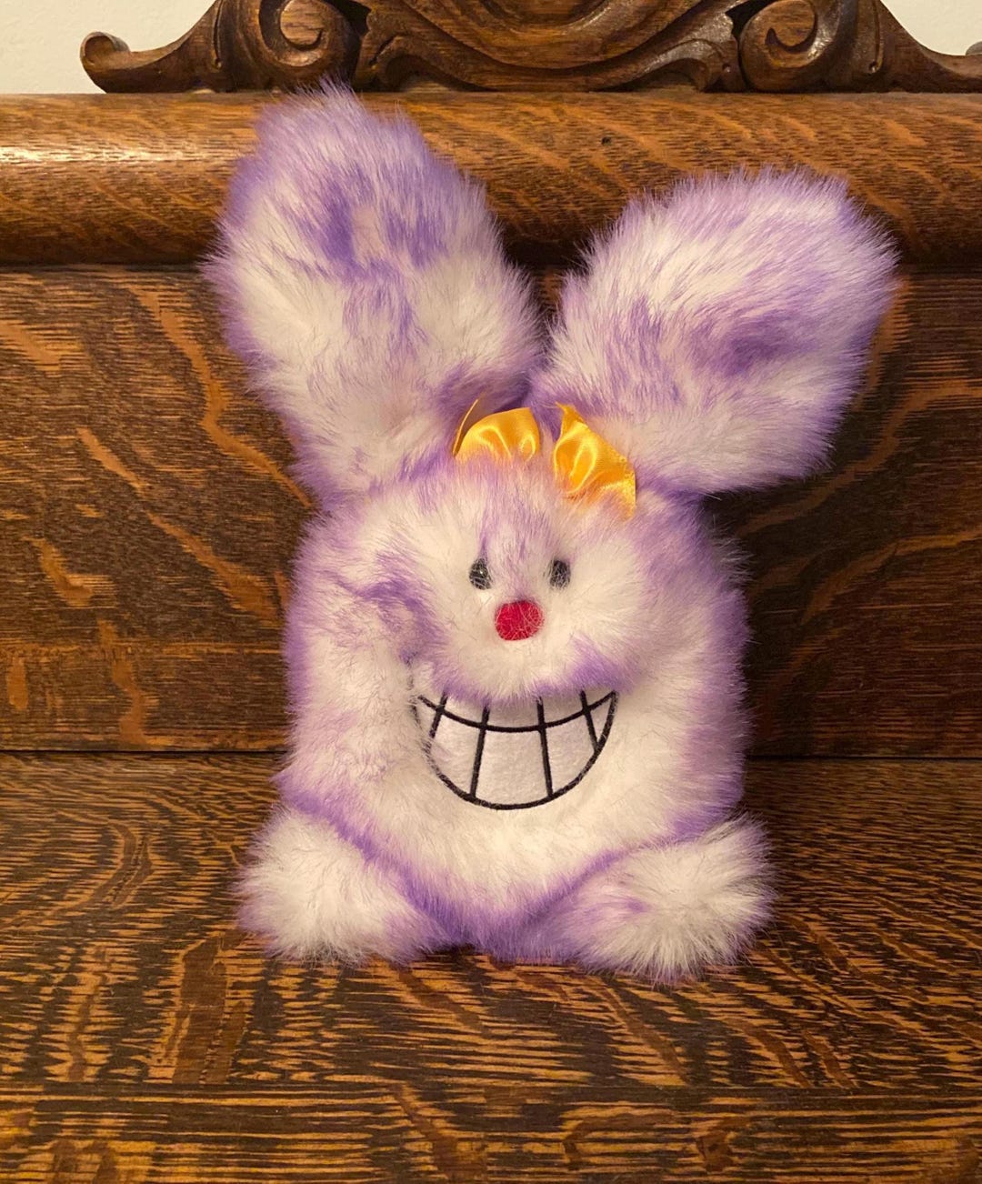 Very Rare Gemmy Animatronic Bunny Rabbit Goofy Grinner Sings