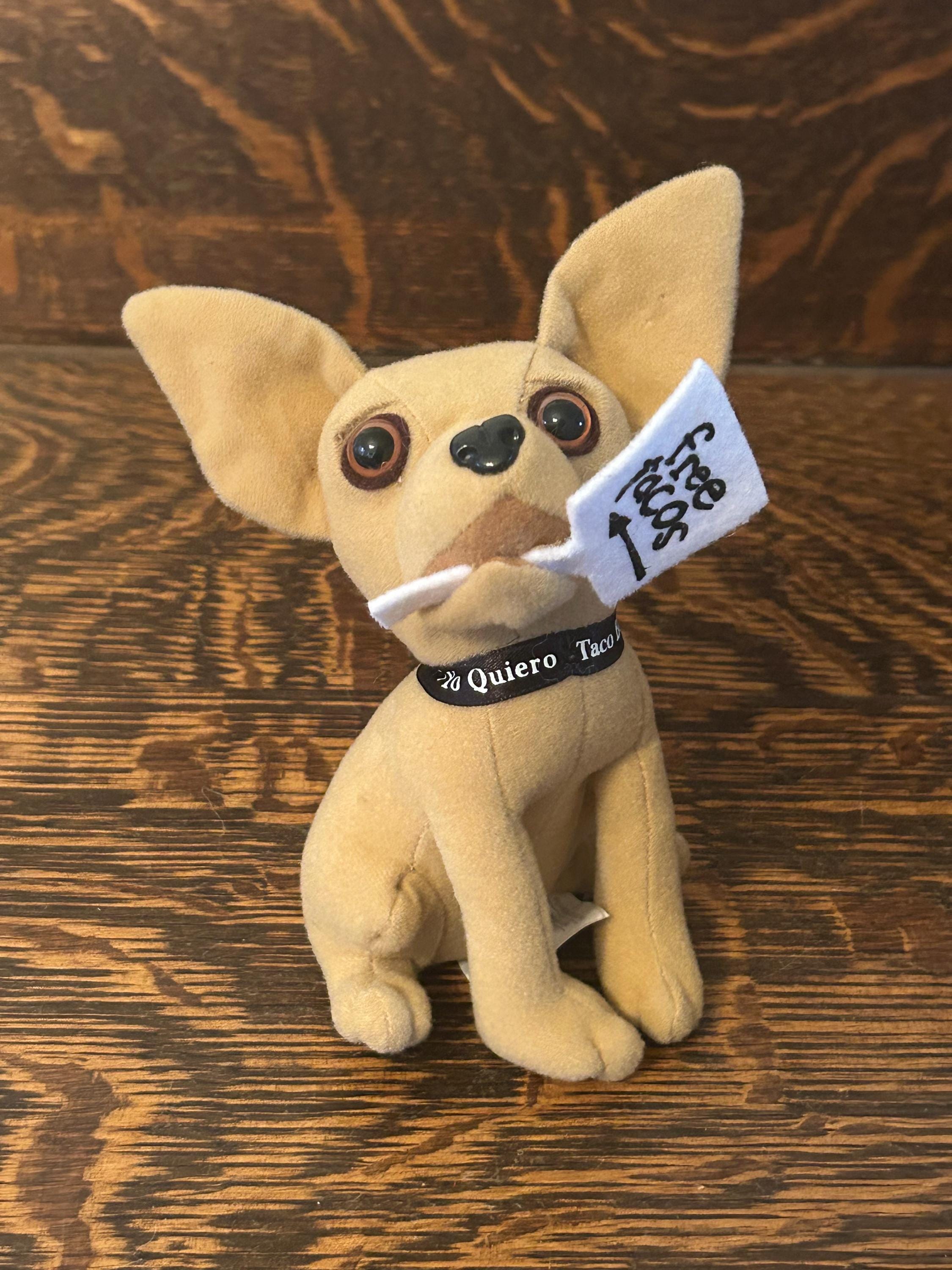 Retro Working Talking Taco Bell Chihuahua Mascot Dog Plush Toy