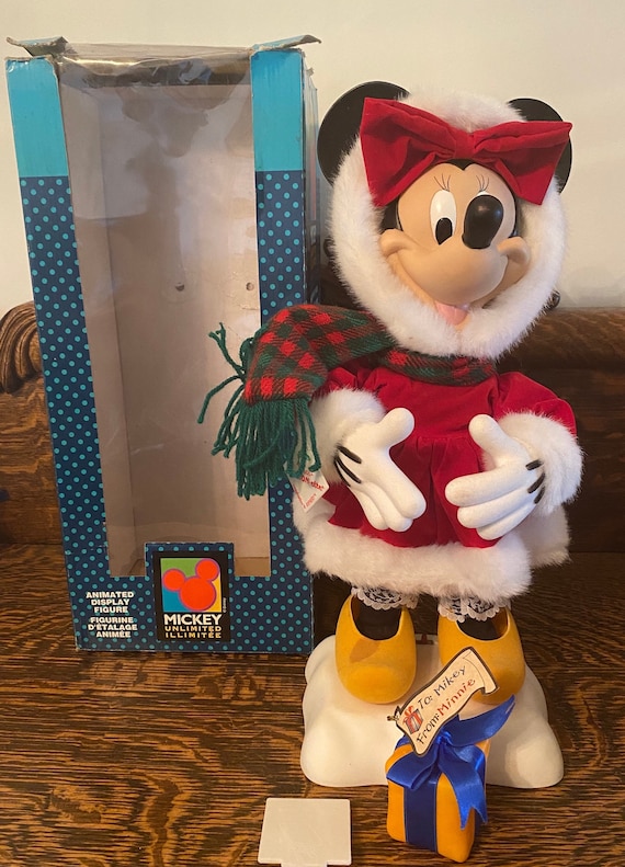 1997 Disney Telco Animated Minnie Mouse Christmas Decor 1997 Disney Telco Animated Minnie Mouse Christmas Decor