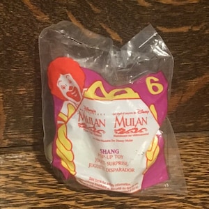 Vintage McDonald’s Mulan Happy Meal Toy Shang Pop Up Toy NIP 1996 Disney’s Mulan