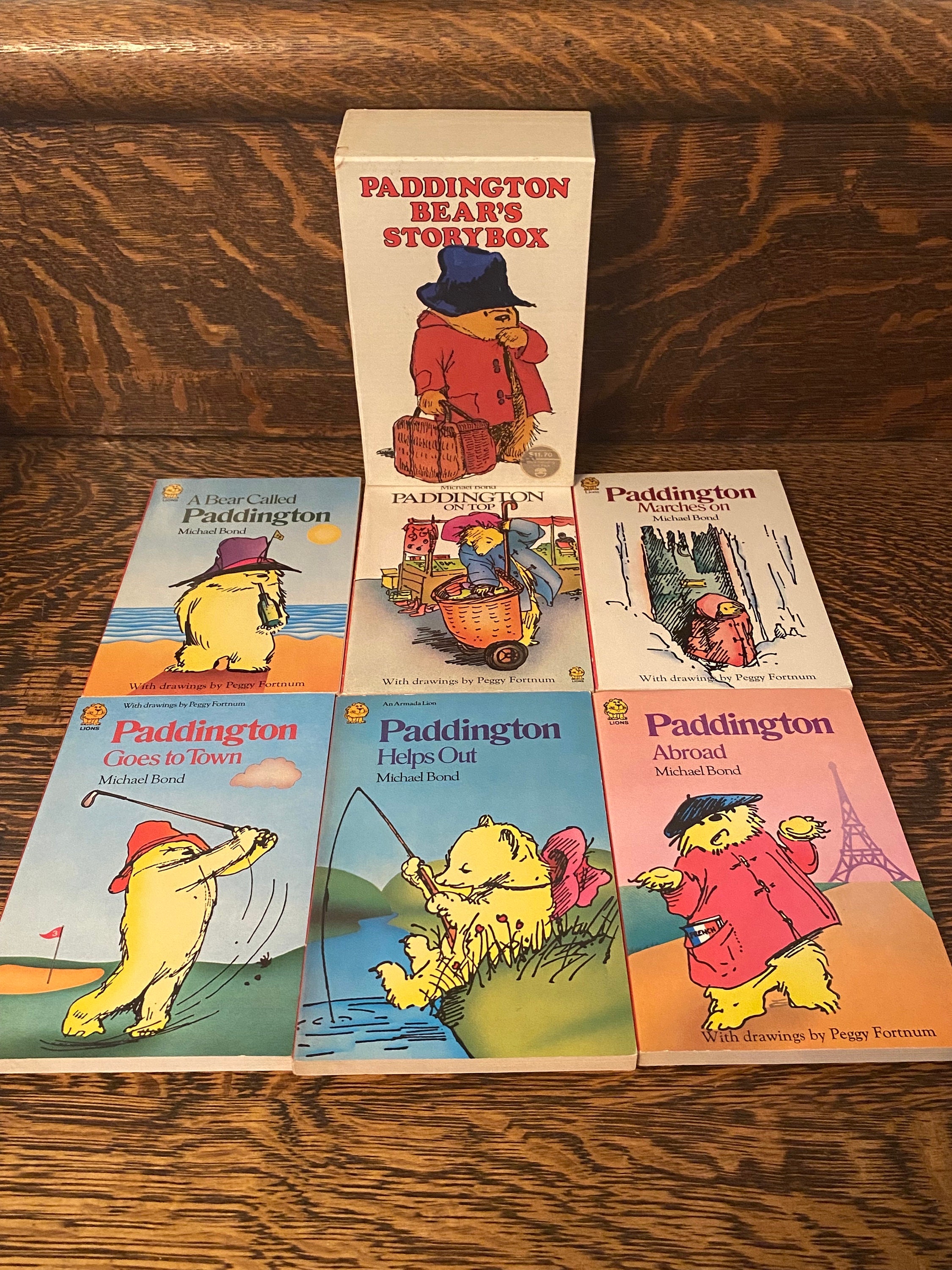 Vintage Paddington Bear's Storybox Book Set of 6 With Cover