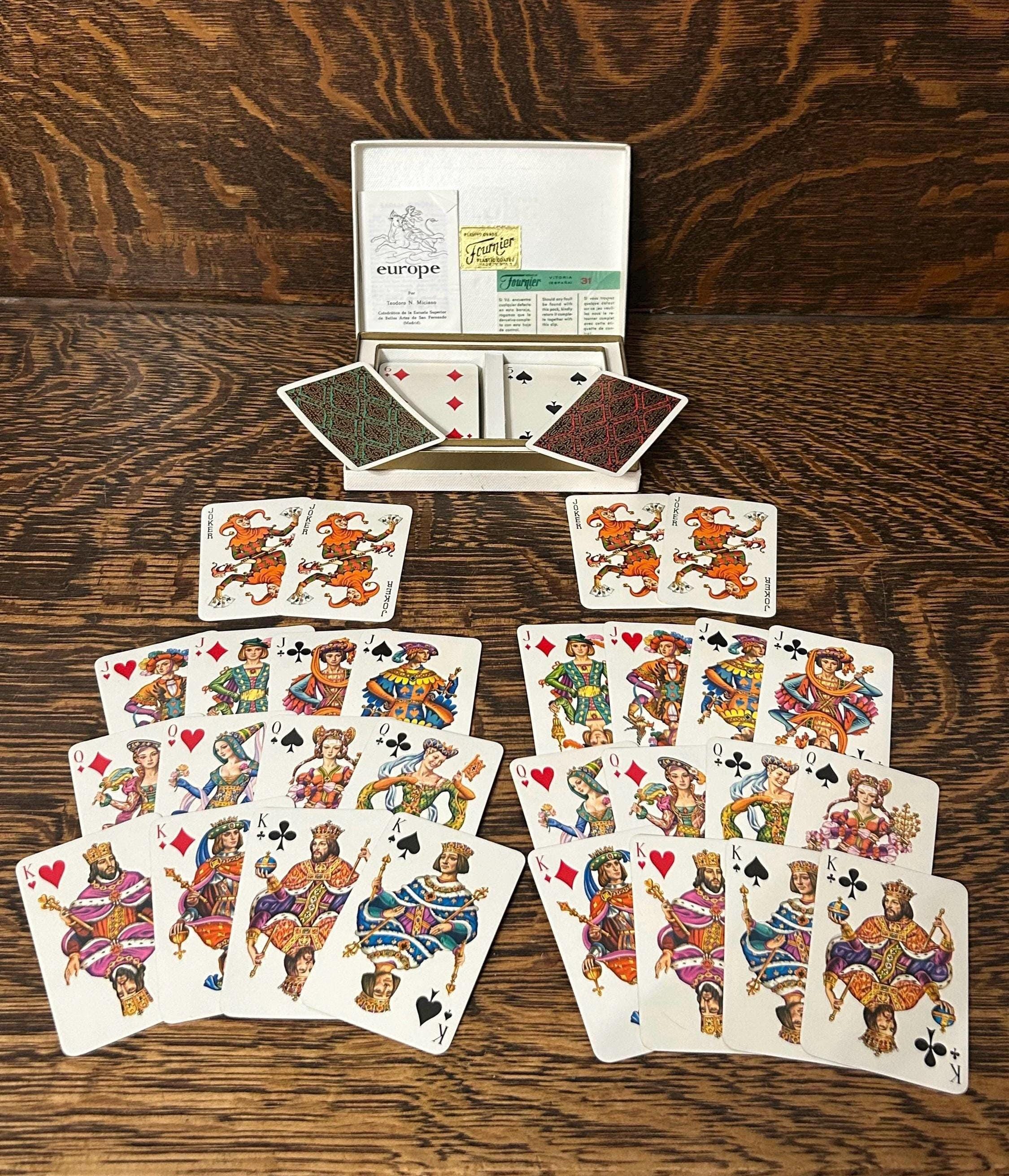 Vintage Fournier Playing Cards - Etsy