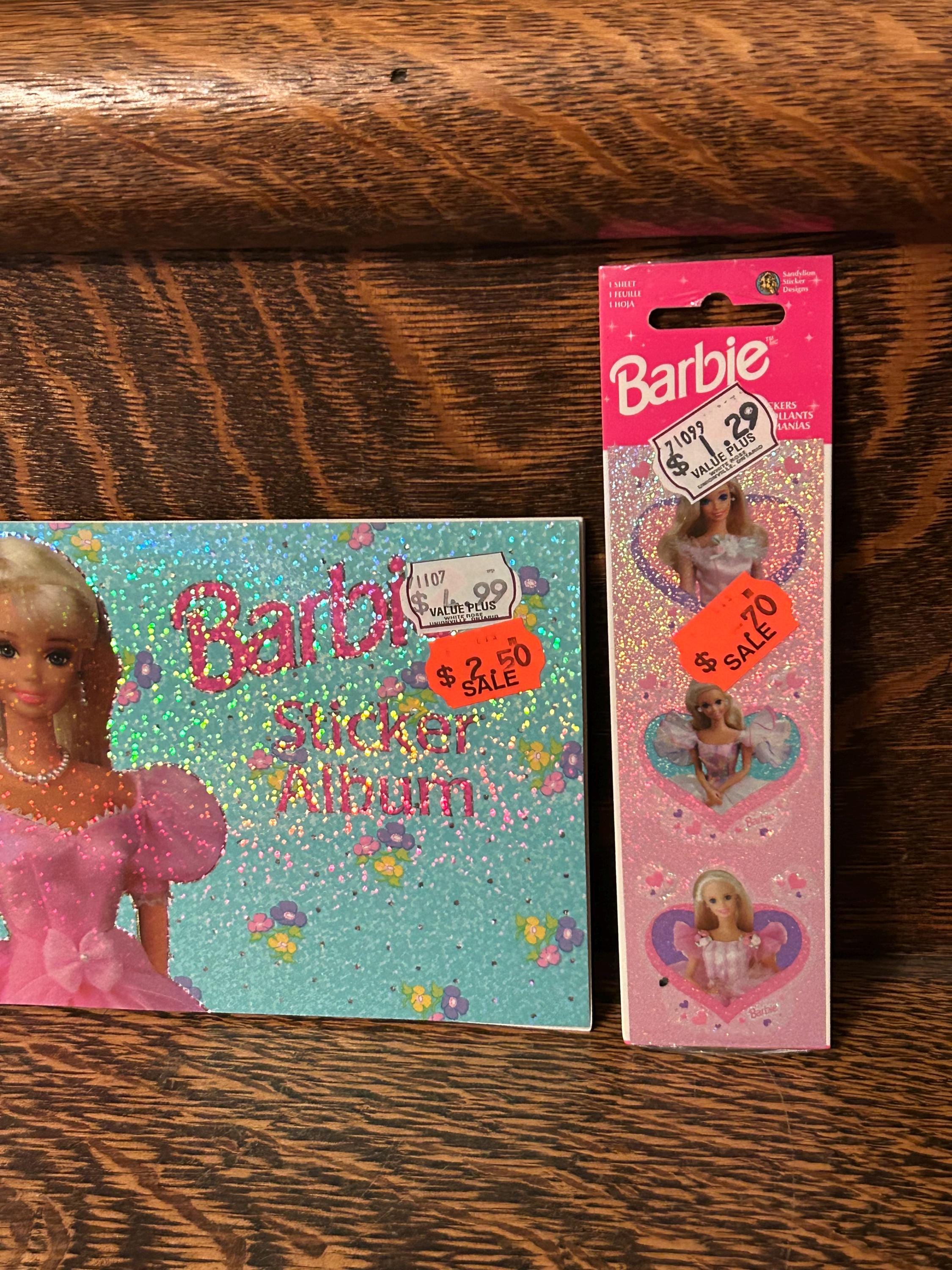 Vintage Sandylion Barbie Stickers & Sticker Album 90’s Mattel Barbie ...