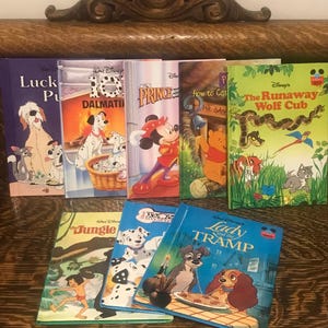 90’s Disney Storybook Collection 8 Books Retro Disney Children’s Collectibles