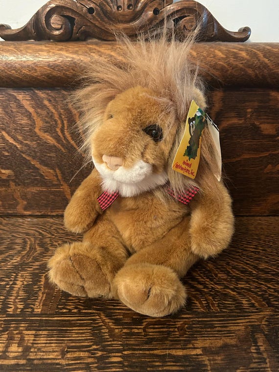 Vintage Animal Adventure Lion Plush 2000 Animal Adventure Hudson's