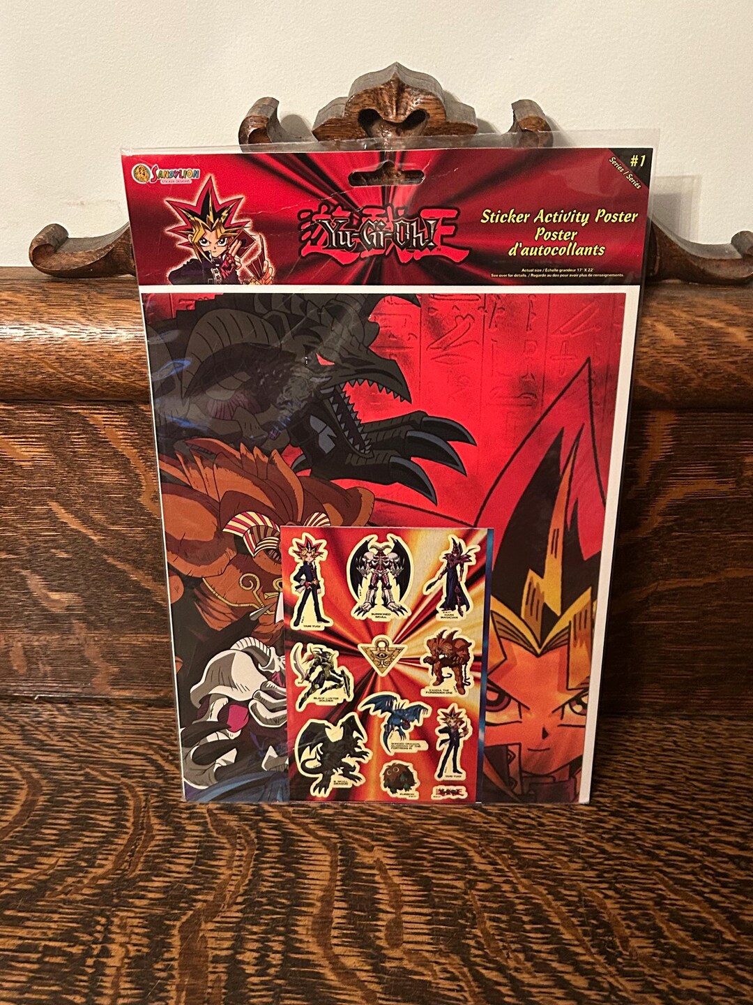Rare 1996 Yugioh Sticker Activity Poster Kit Sandylion Stickers