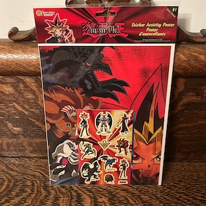 Kit de póster de actividad de pegatinas de Yu-Gi-Oh! de 1996, pegatinas de Sandylion de Kazuki Takahashi