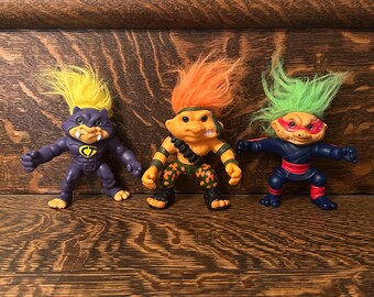 Battle Trolls Officer Patroll Orange Hair Troll Figure (1992