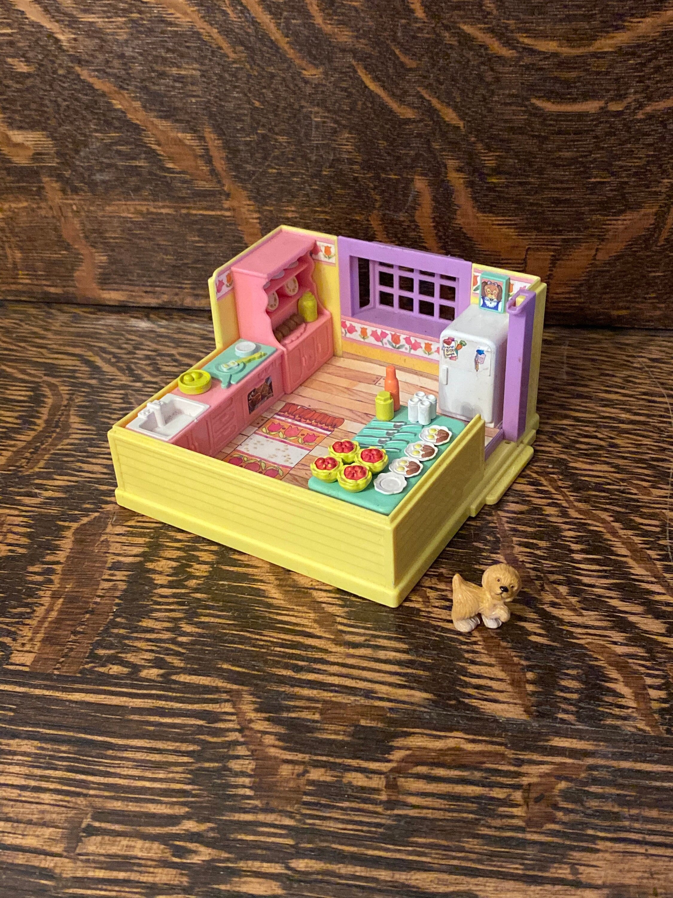 1993 Takara My Furry Families Dog Kitchen Playset Compact - Etsy