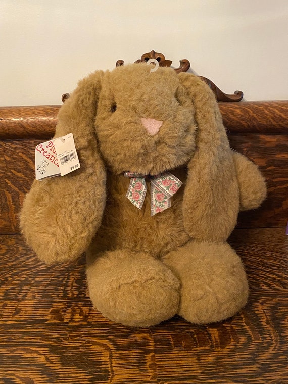 Rare Vintage Plush Creations Inc Bunny Rabbit Plush 90s Stuffed Toy Etsy UK