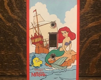 Vintage The Little Mermaid Light Switch Plate Cover 90’s Disney Collectibles 1990 Happiness Express