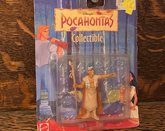 Figura de Pocahontas de Mattel de los años 90, personaje Chief NOS
