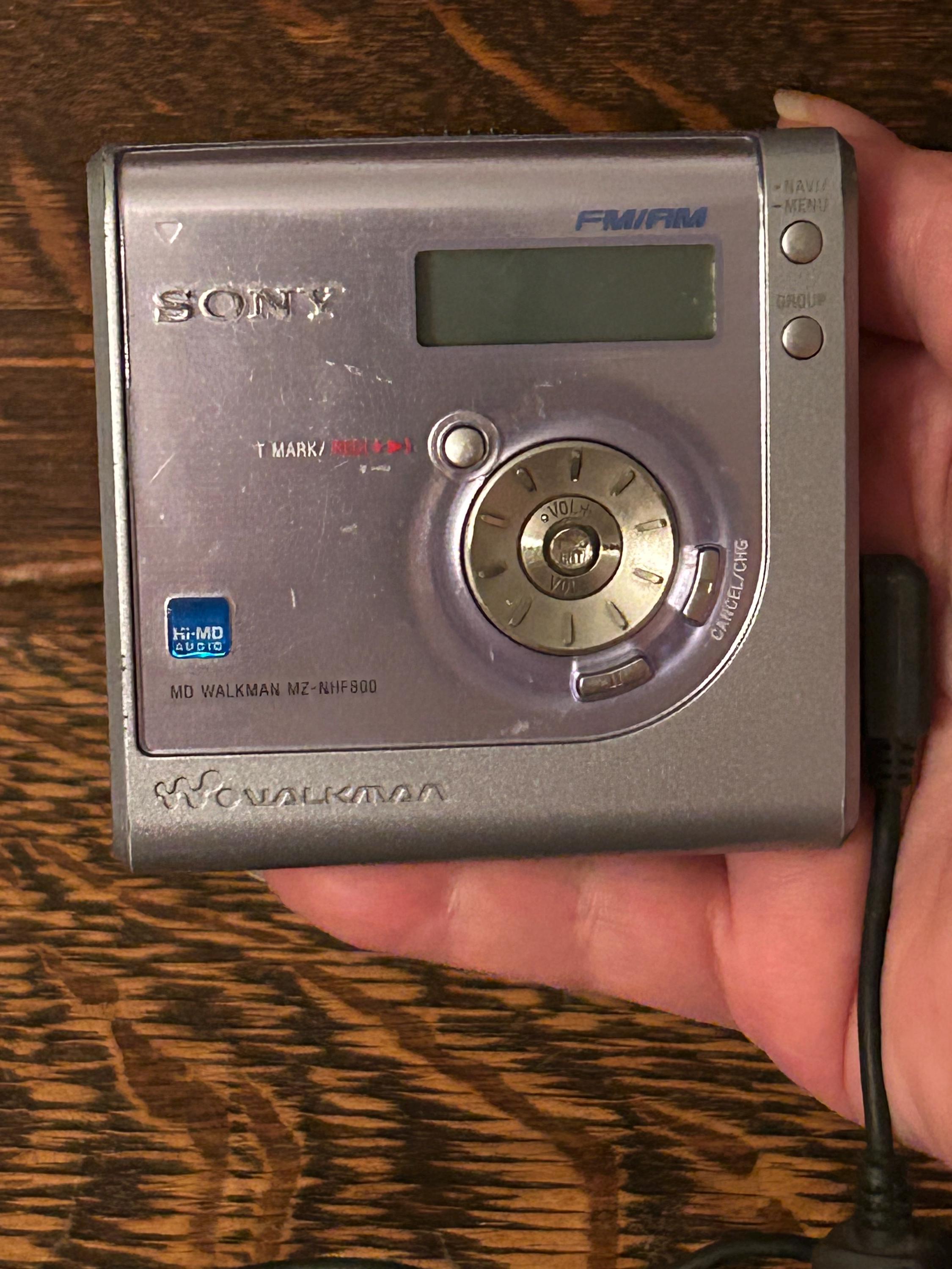Sony Hi-md Walkman MZ-NHF800 Minidisc Player Recorder - Etsy