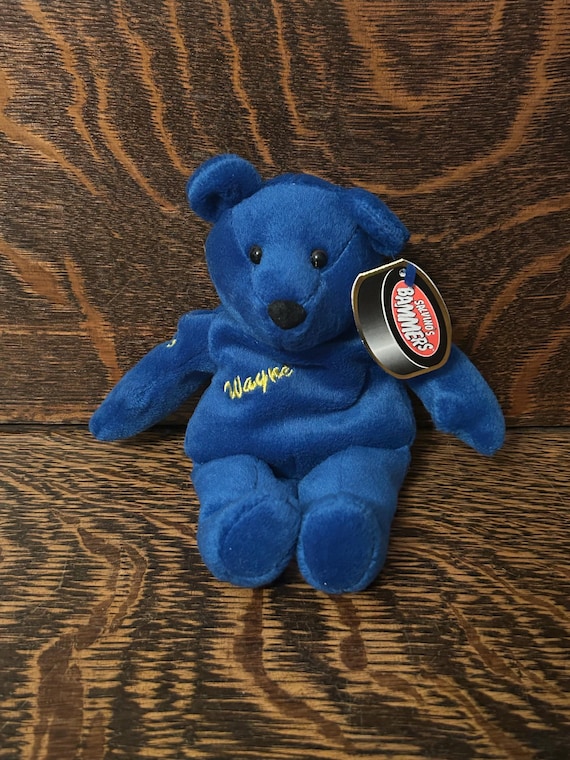 1999 NHL Wayne Gretzky Teddy Bear Salvino's Bammers Weighted Plush