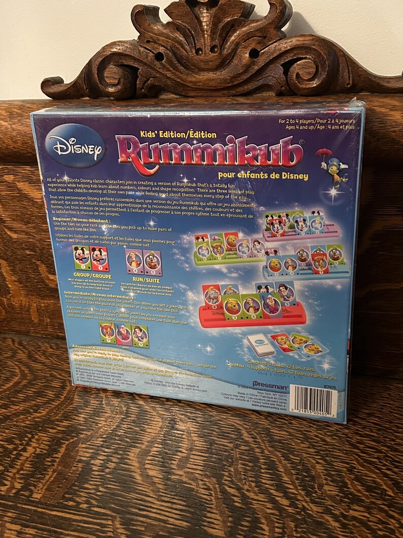 Disney Rummy Character Disney Kids’ Edition Rummikub Card Game Pressman Games - Etsy