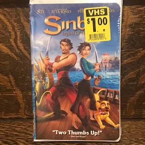 Sinbad Dreamworks VHS New Old Stock Movie Brad Pitt Catherine Zeta-Jones