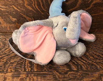 Rare Vintage Disney Dumbo The Elephant Plush Backpack Purse 80’s Disney