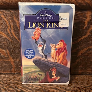 Sealed Walt Disney The Lion King VHS Tape First Time On Video