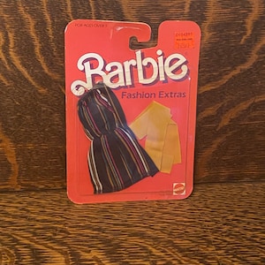 Vintage Barbie Fashions #4907 Fashion Extras Superstar Era 1984 Mattel Barbie Clothing For Tracy, Christie, & PJ