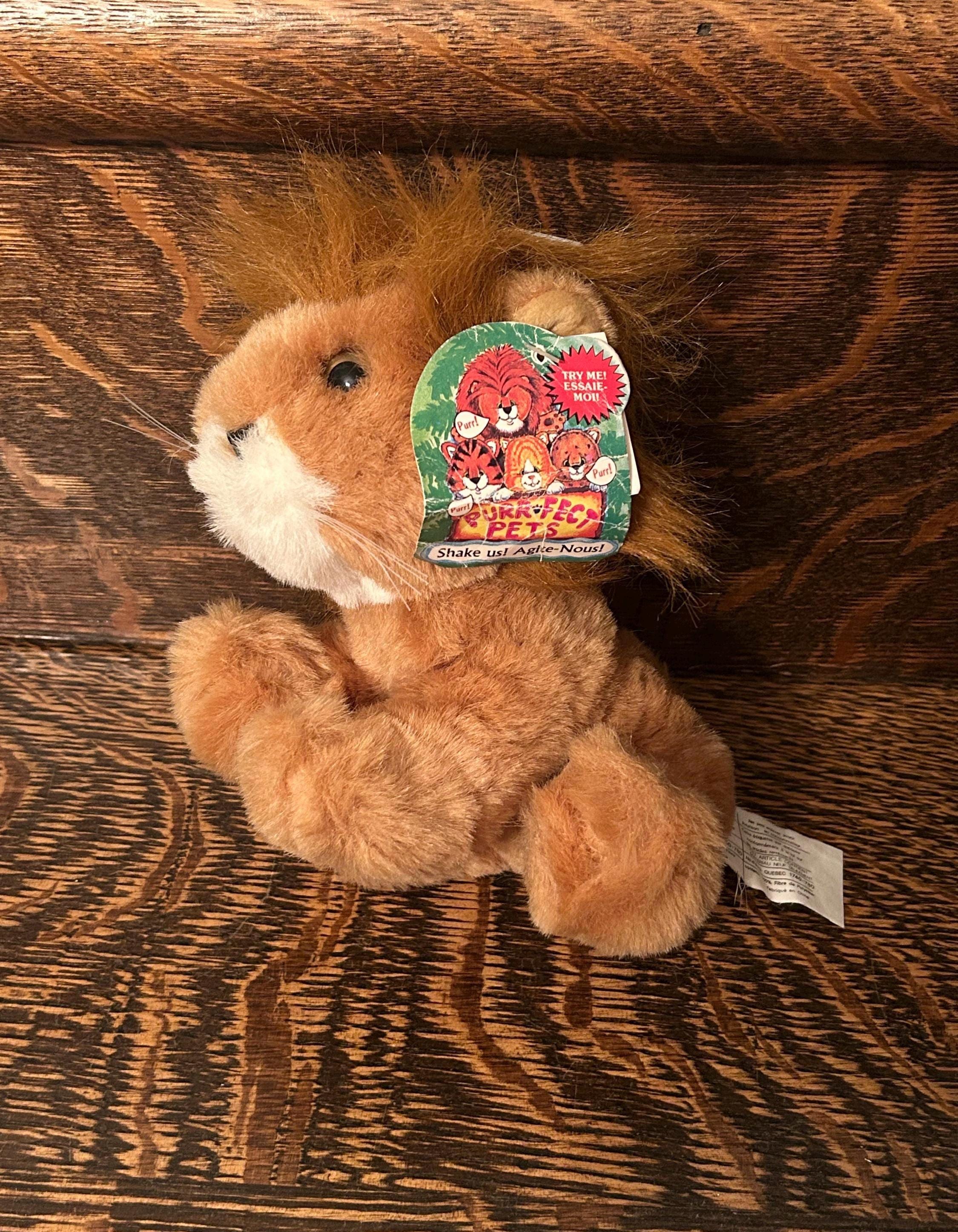 Rare 90's Kitty Kitty Kittens Style Purrfect Pets Lion Purring