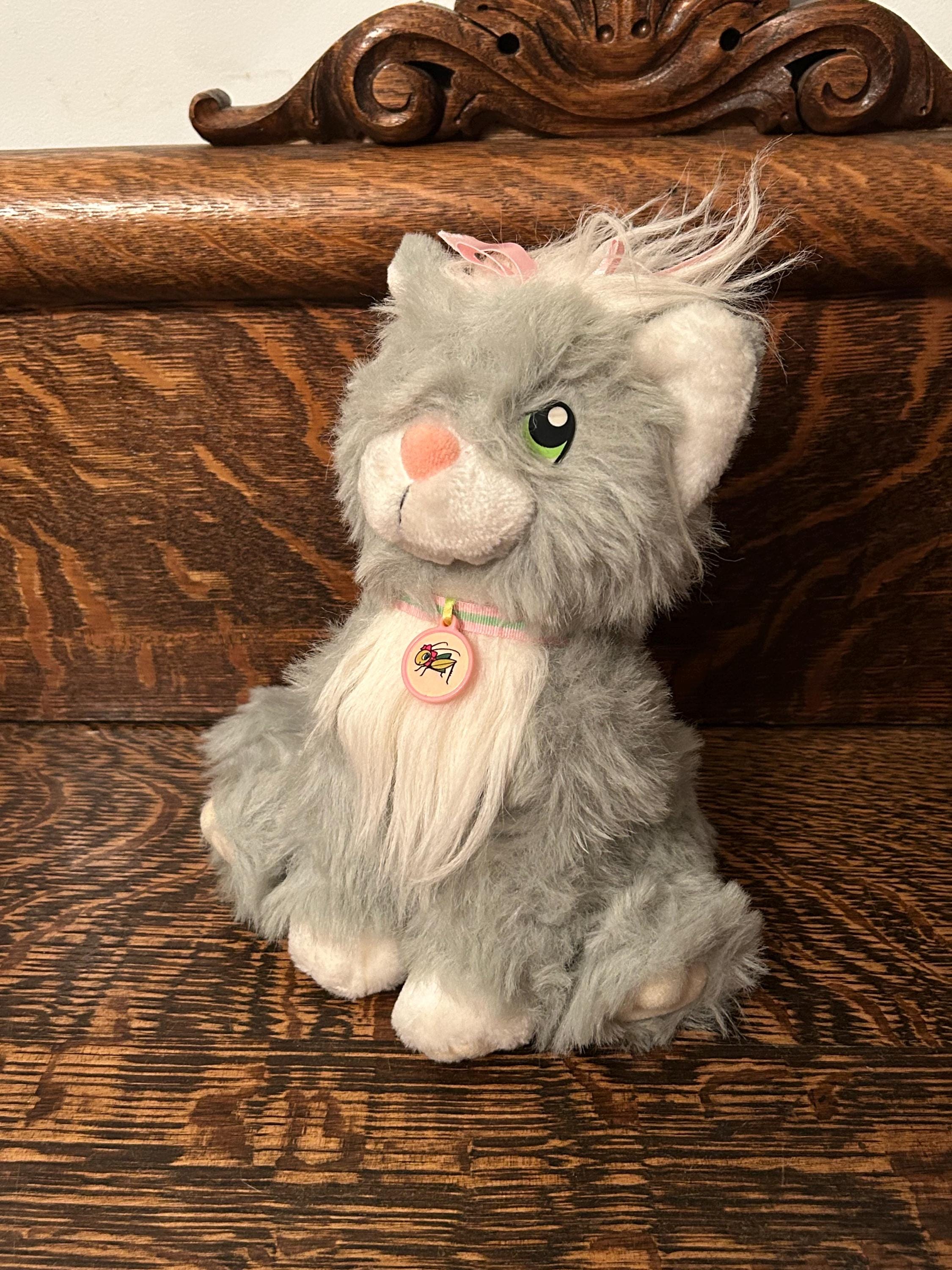 Vintage Cricket Doll Shadow the Cat Plush Cricket's Pet Cat 1986
