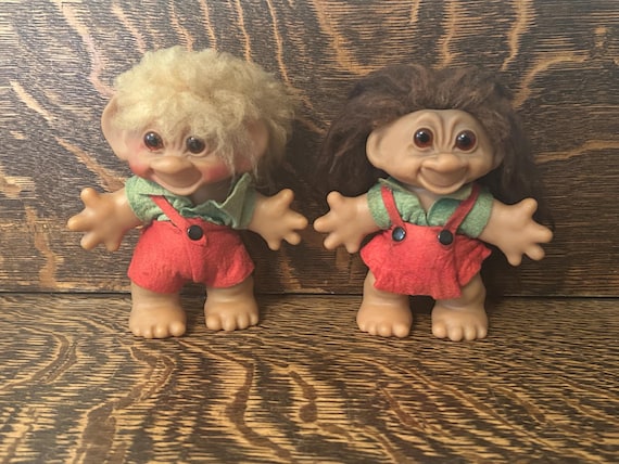 Vintage Thomas Dam Troll Doll Collectible Figure Original 1960's