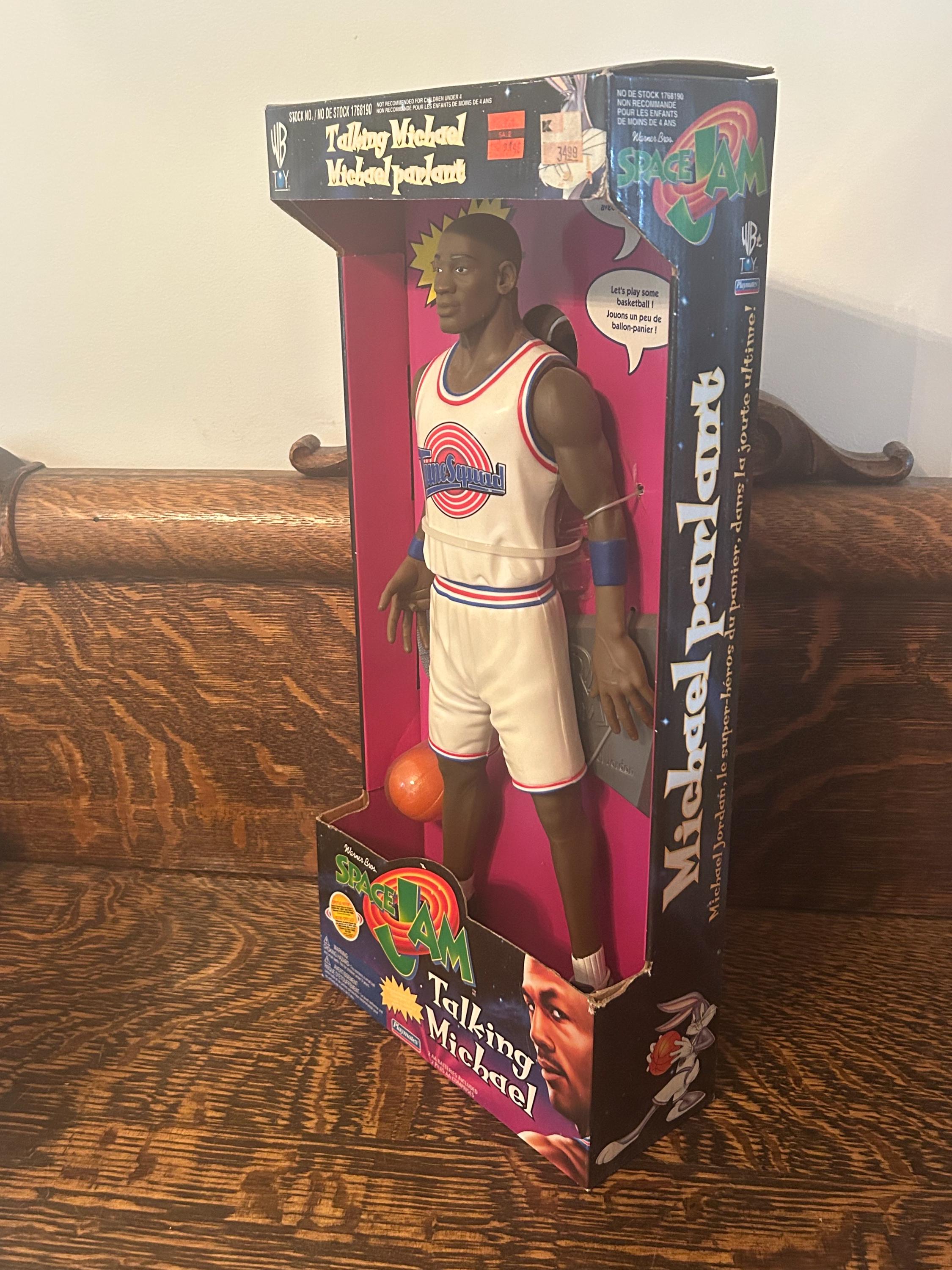 Vintage Space Jam Talking Michael Jordan Doll Playmates Warner