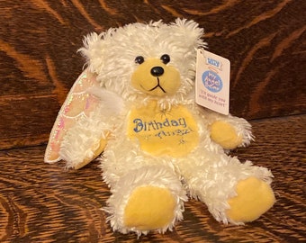 Vintage Gifted Bears My Angel Bear “Birthday Angel” Standen House Limited Beanie Baby