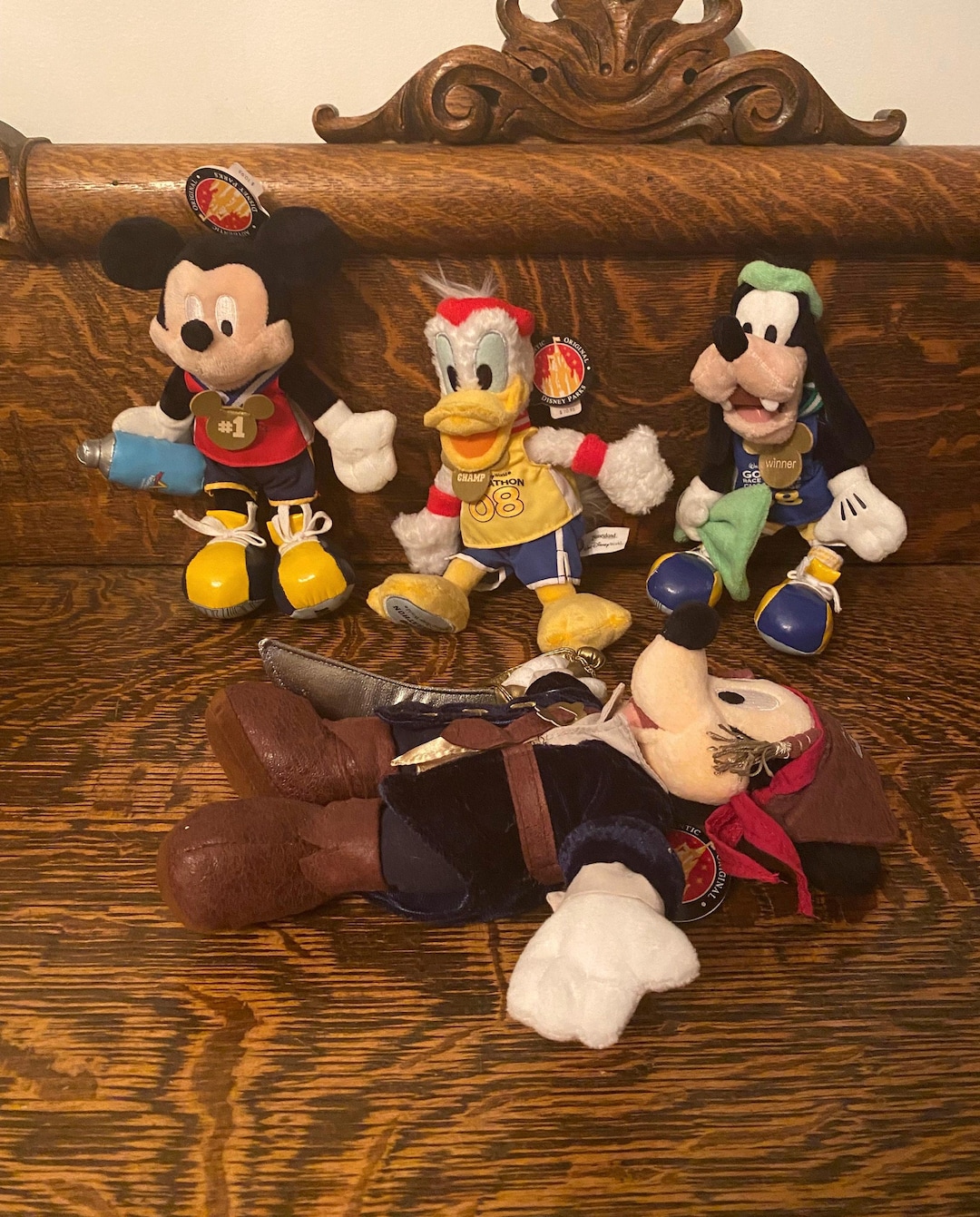 Vintage Disney Plush Mickey Mouse - Donald - Goofy 2008 Walt
