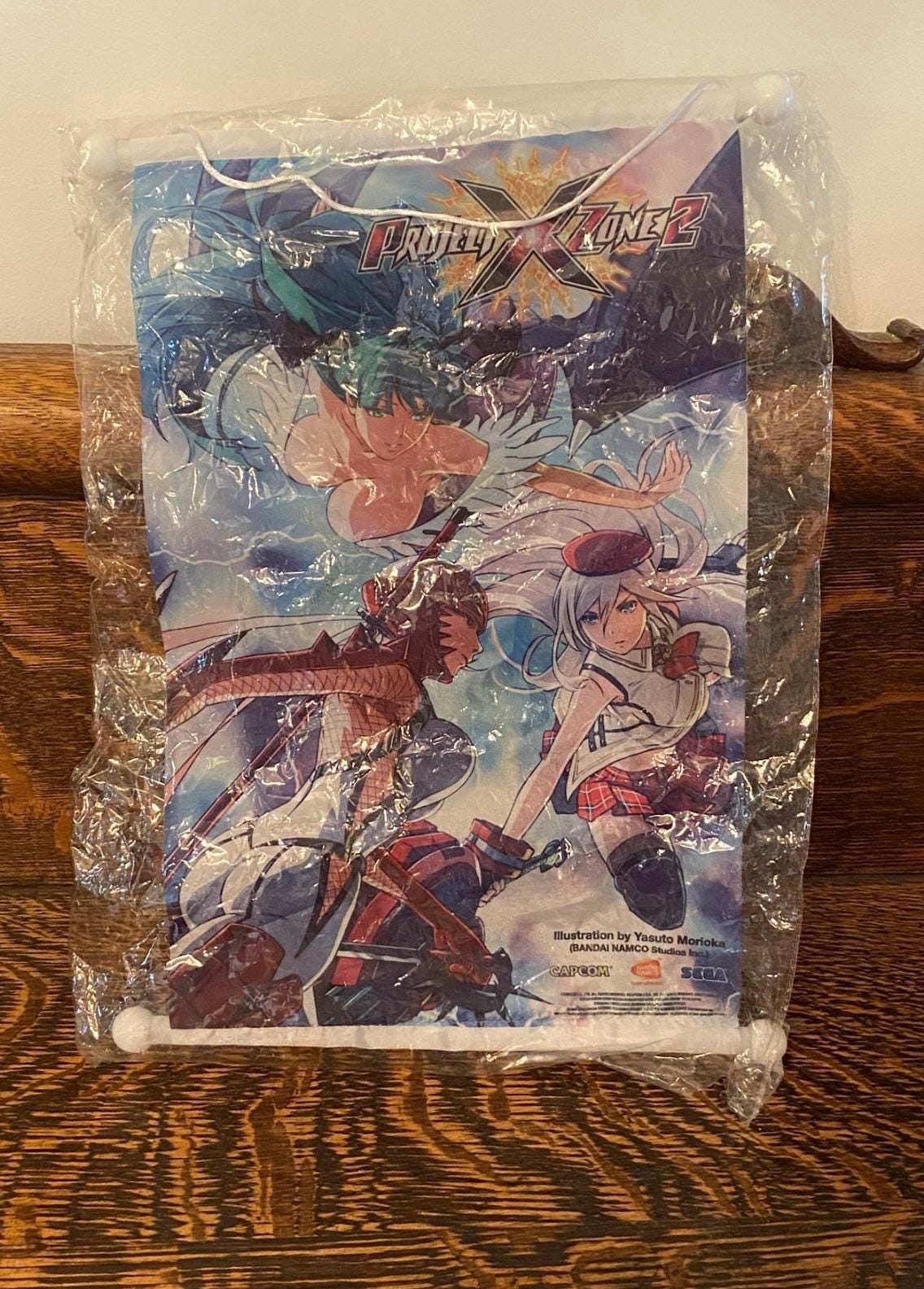 Rare Project X Zone 2 Video Game Wall Scroll Sega Yasuto Morioka