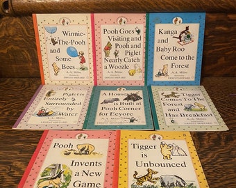 Vintage Winnie The Pooh Book Collection 8 Book Set
