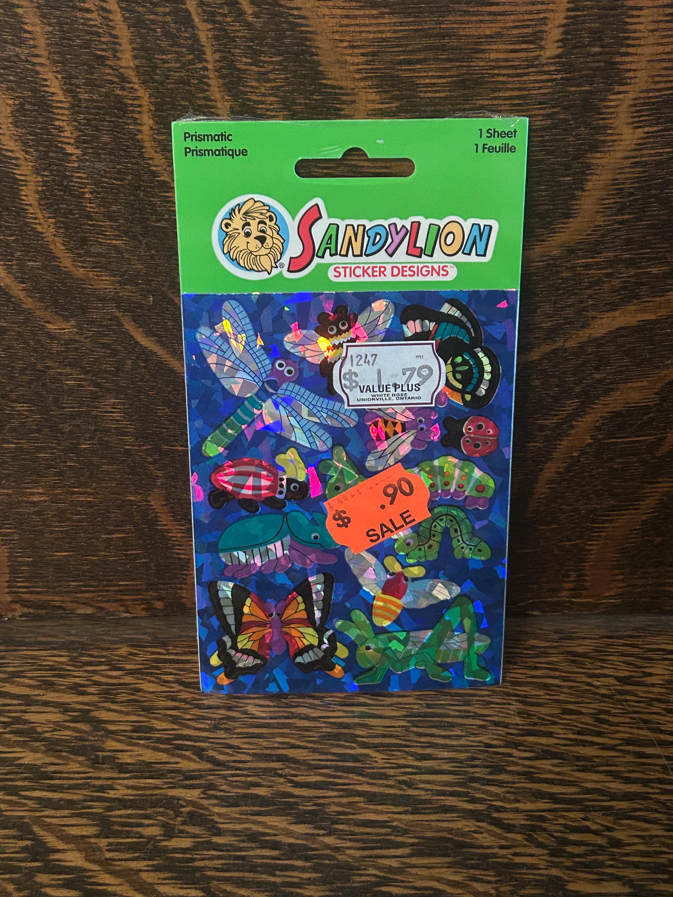 Vintage Sandylion Prismatic Sticker Sheets 90's Stickers - Etsy