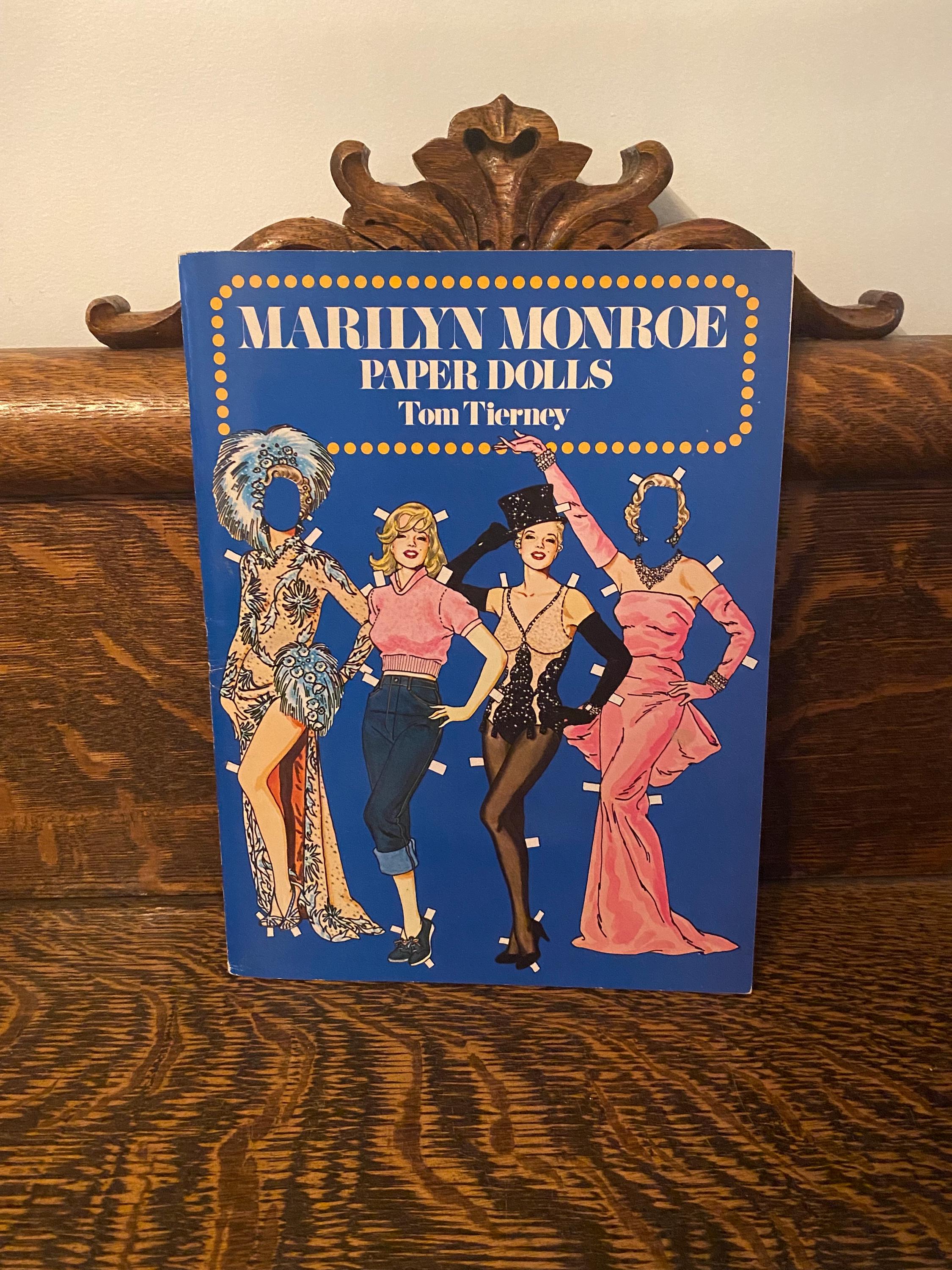 Vintage Tom Tierney Paper Dolls Marilyn Monroe, Clark Gable